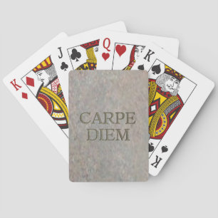 Carpe Diem Stone Poker playing cards