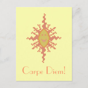 Carpe Diem! Sunburst Postcard