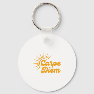 Carpe Diem Sunrise Premium Keychain