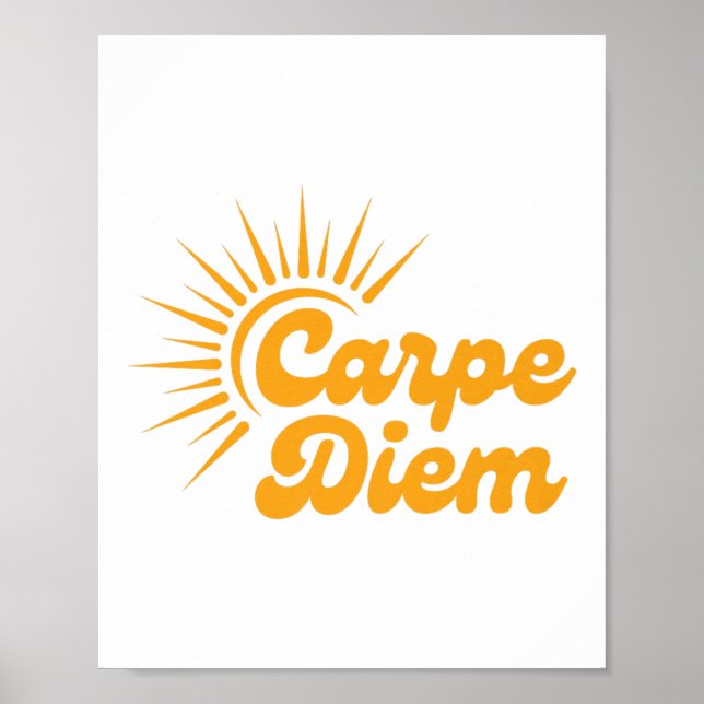Carpe Diem Sunrise Premium  Poster (Front)