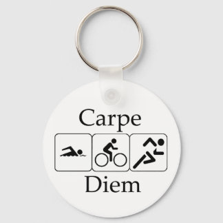 Carpe Diem Triathilon Keychain