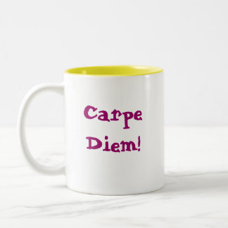 Carpe Diem! Two-Tone Coffee Mug