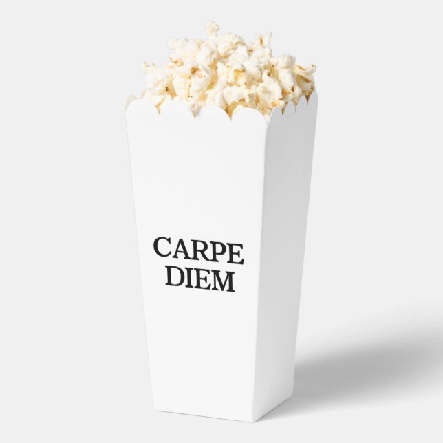 Carpe Diem white popcorn boxes (Popped)
