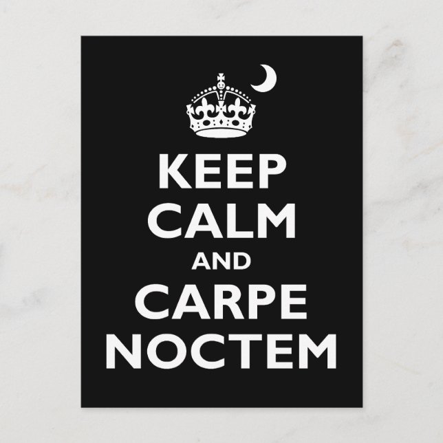 Carpe Noctem! Postcard (Front)