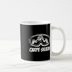 Carpe Skiem Ski Skiing Snowboarding Winter Coffee Mug