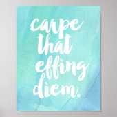Carpe That Effing Diem | Art Print (Front)