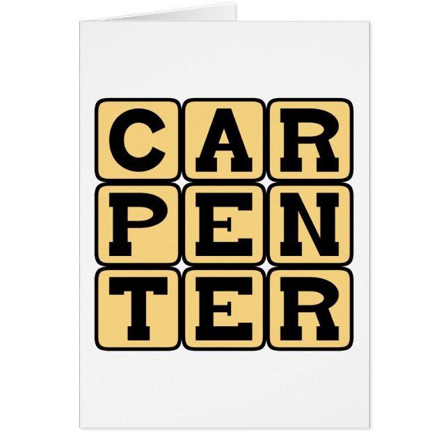 Carpenter, Building Career (Front)