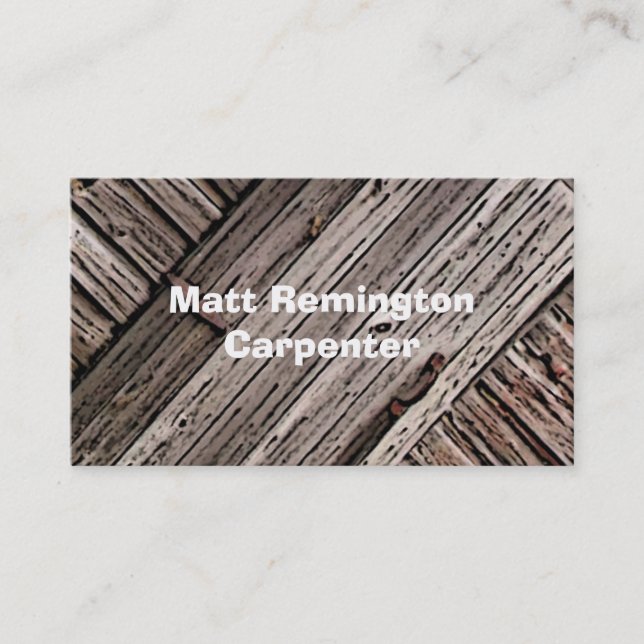 Carpenter Business Card (Front)