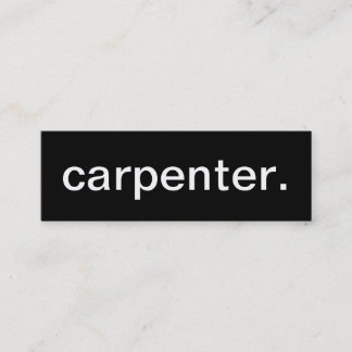Carpenter Business Card