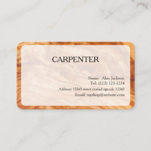 CARPENTER Business card editable