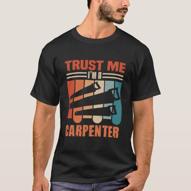 Carpenter carpenter retro gift T-Shirt (Front)
