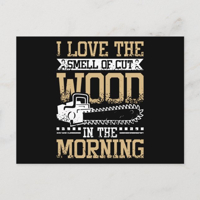 Carpenter Cut Wood Postcard (Front)