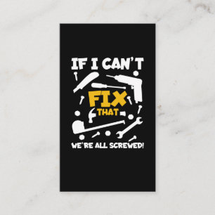 Carpenter Dad Craftsman Husband Handyman Business Card