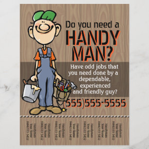 Carpenter Handyman Plumber Painter Earn Money Flyer