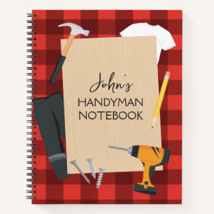 Carpenter Handyman Tools Notebook for Men