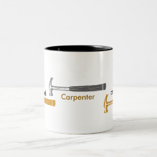 Carpenter Handyman Two-Tone Coffee Mug