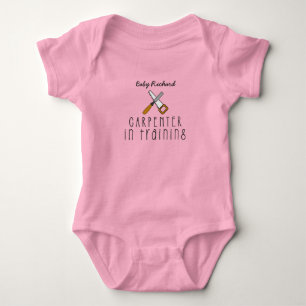 Carpenter in Training Carpentry Infant Woodworker Baby Bodysuit