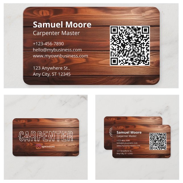 Carpenter Master Design Wood Business Card (Carpenter Master Design Wood Business Card
)