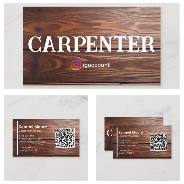 Carpenter Master Woodworking Industry Business Card (Carpenter Master Woodworking Industry Business Card
)