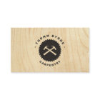 Carpenter Plywood  Construction Business Card