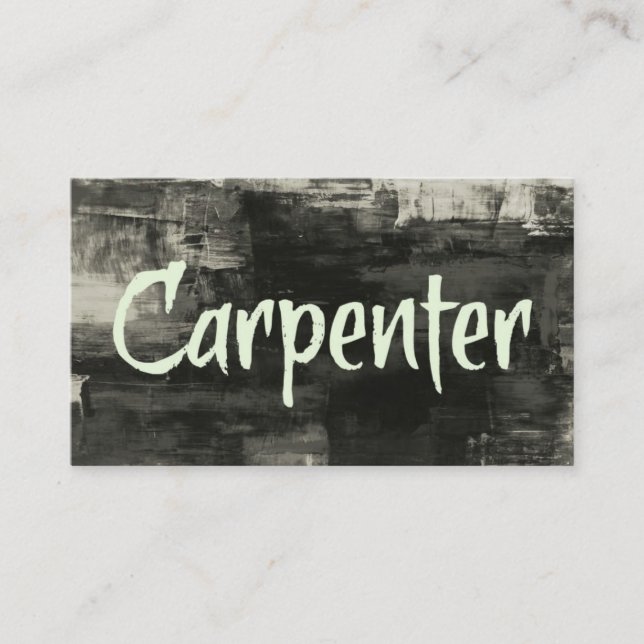 Carpenter Rustique Carte de visite (Devant)