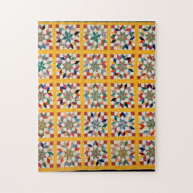 Carpenter’s Wheel quilt Jigsaw Puzzle (Vertical)