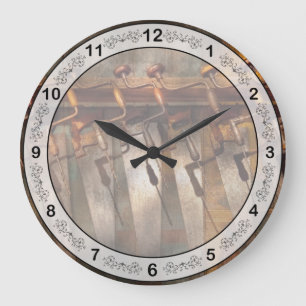 Carpenter - Saws and Braces Large Clock