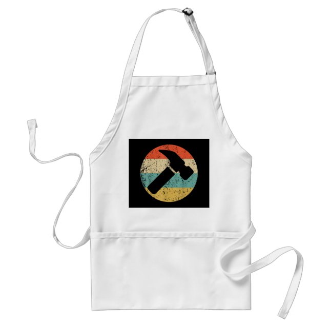 Carpenter Vintage Retro Hammer Standard Apron (Front)