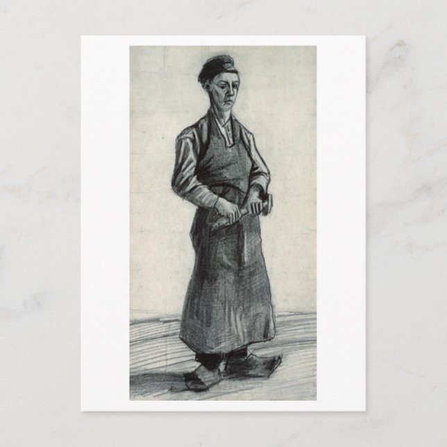 Carpenter with Apron, Vincent van Gogh Postcard (Front)