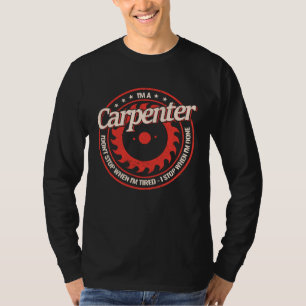 Carpenter wood for men vintage carpenters woodwork T-Shirt