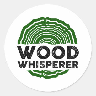Carpenter - Wood Whisperer Classic Round Sticker