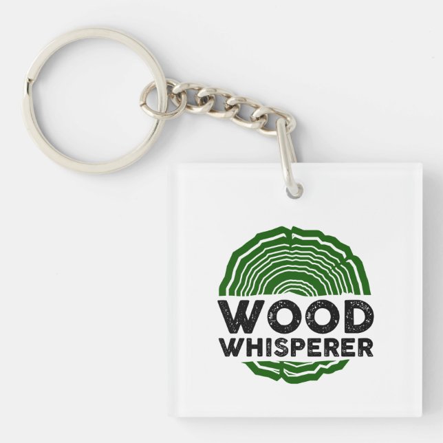 Carpenter - Wood Whisperer Keychain (Front)