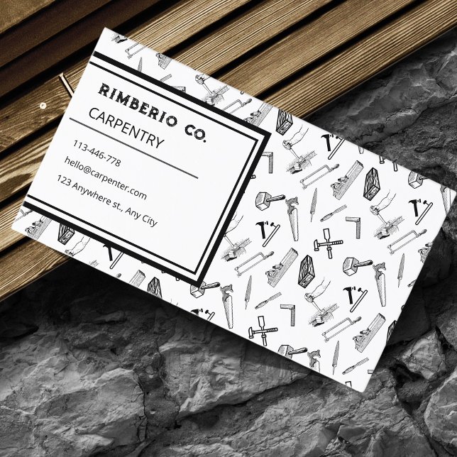 Carpenter Woodwork Handyman  Business Card (Creator Uploaded)