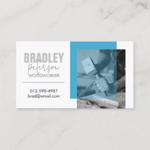 Carpenter Woodworker Customizable Image Business Card