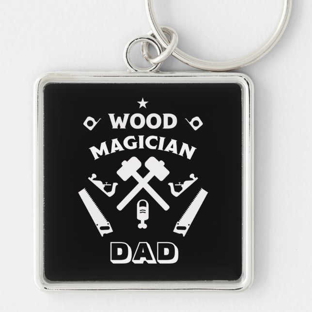 Carpenter Woodworker Keychain (Front)