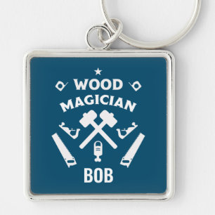 Carpenter Woodworker Keychain