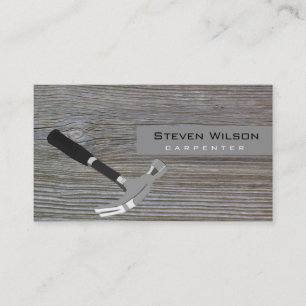 Carpenter Woodworking Professional Wood Tool Business Card