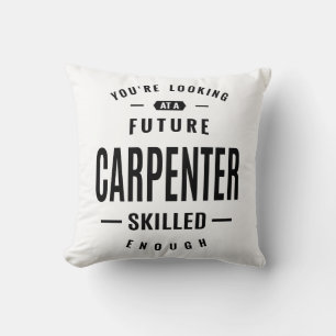 Carpenter Work Job Title Gift Throw Pillow