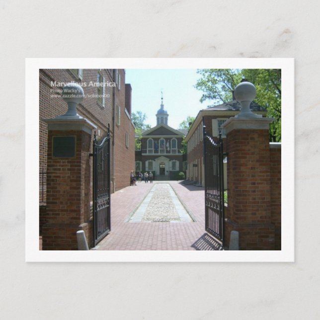 Carpenters Hall, Philadelphia Postcard (Front)