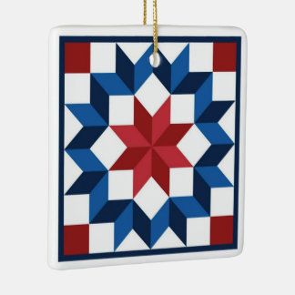 Carpenter's Star Barn Quilt Ornament