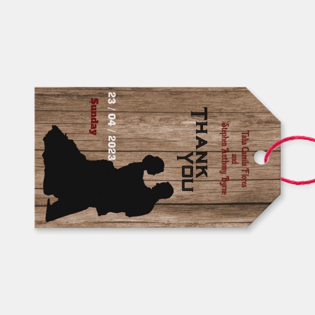 Carpenter's wedding   gift tags (Front (Horizontal))