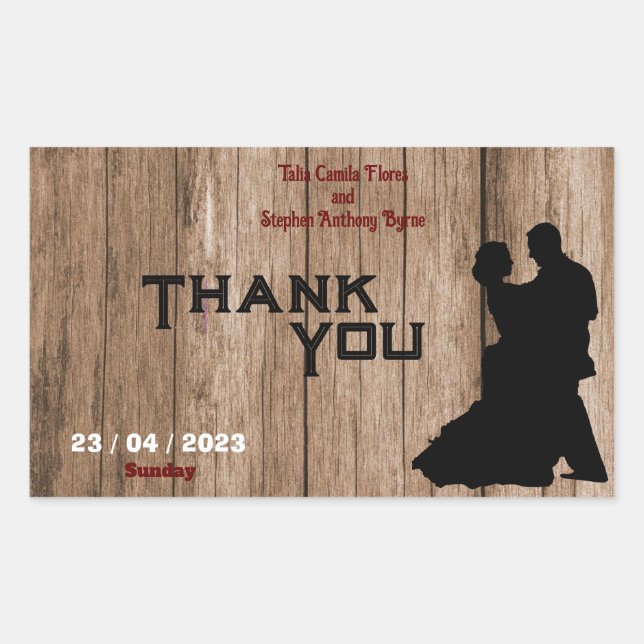 Carpenter's wedding  sticker (Front)