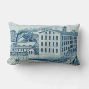 Carpentersville Illinois 1871 Illinois Iron n Bolt Lumbar Pillow