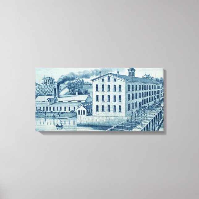 Carpentersville Illinois Illinois Iron and Bolt Co Canvas Print (Front)