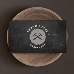 Carpentry and Handyman Construction Business Card