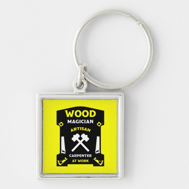 Carpentry And Woodworking Keychain (Front)