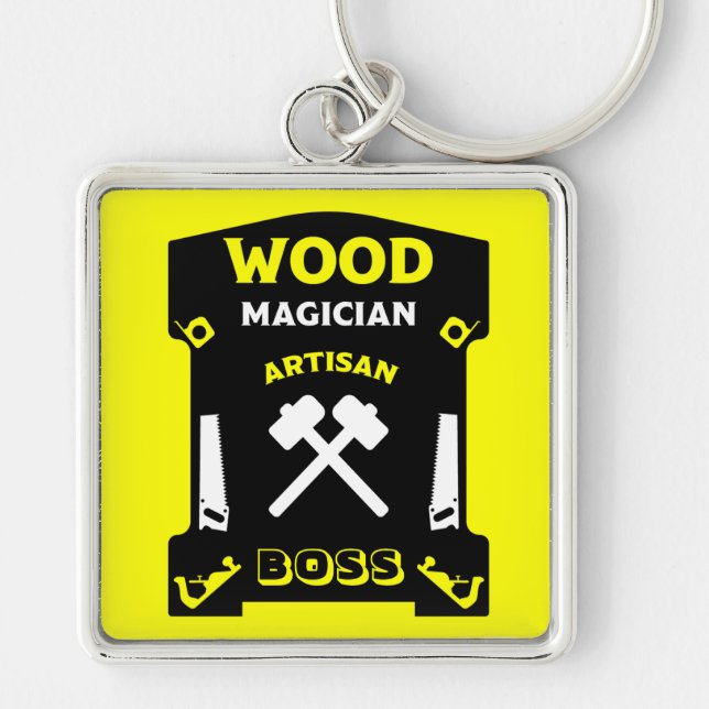 Carpentry And Woodworking Keychain (Front)