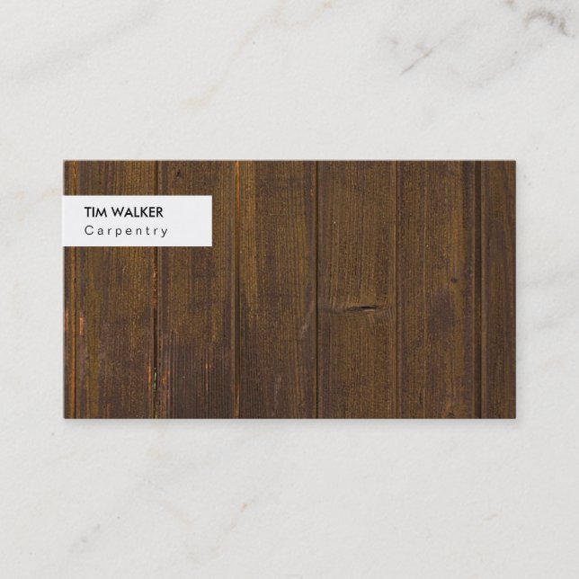 Carpentry Business Card (Front)