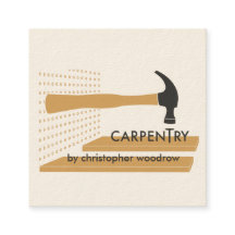 Carpentry Carpenter Woodworker Business Card