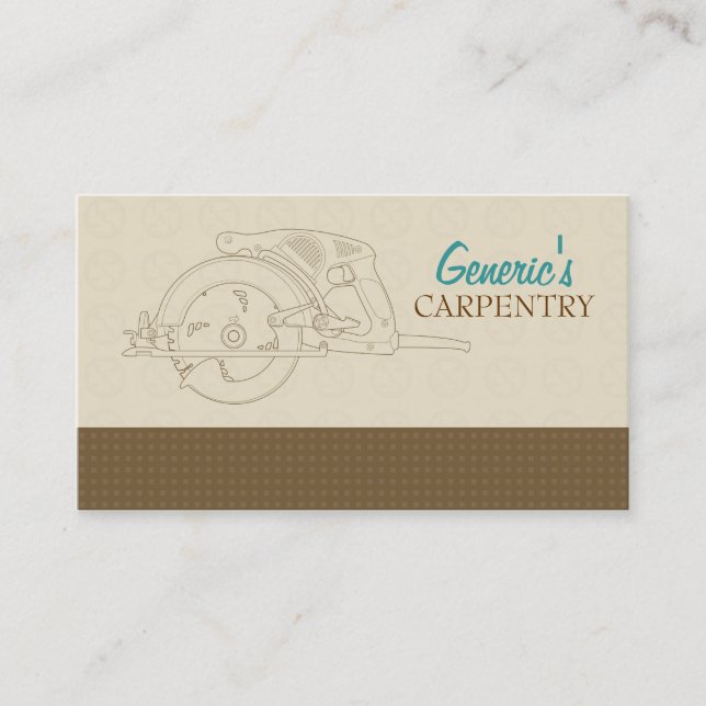Carpentry Custom Business Card (Front)
